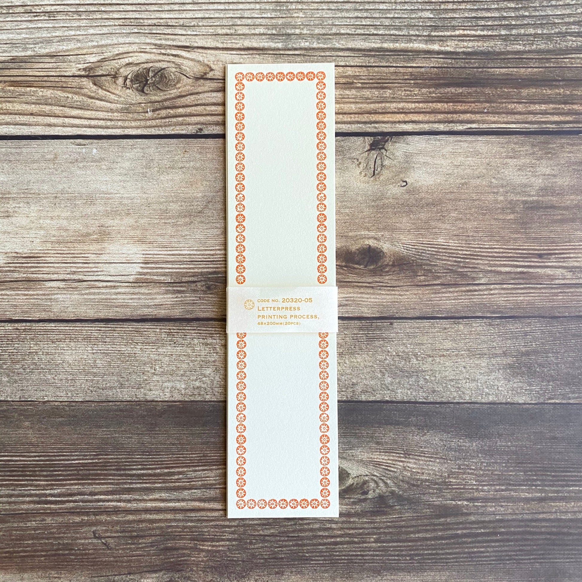 [Classiky]Letterpress Folded Memo Card