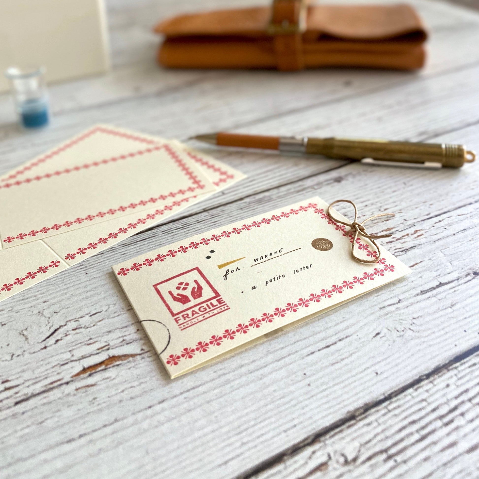 [Classiky]Letterpress Folded Memo Card