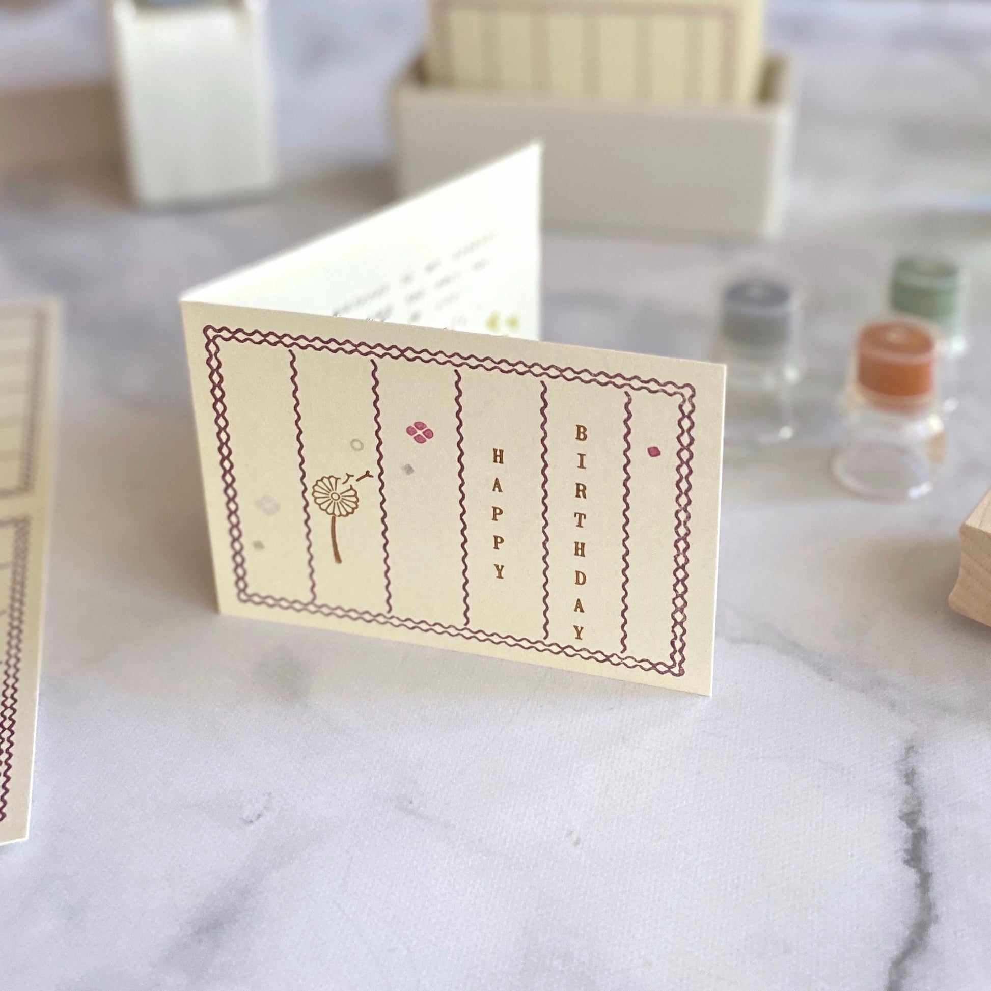 [Classiky]Letterpress Folded Memo Card