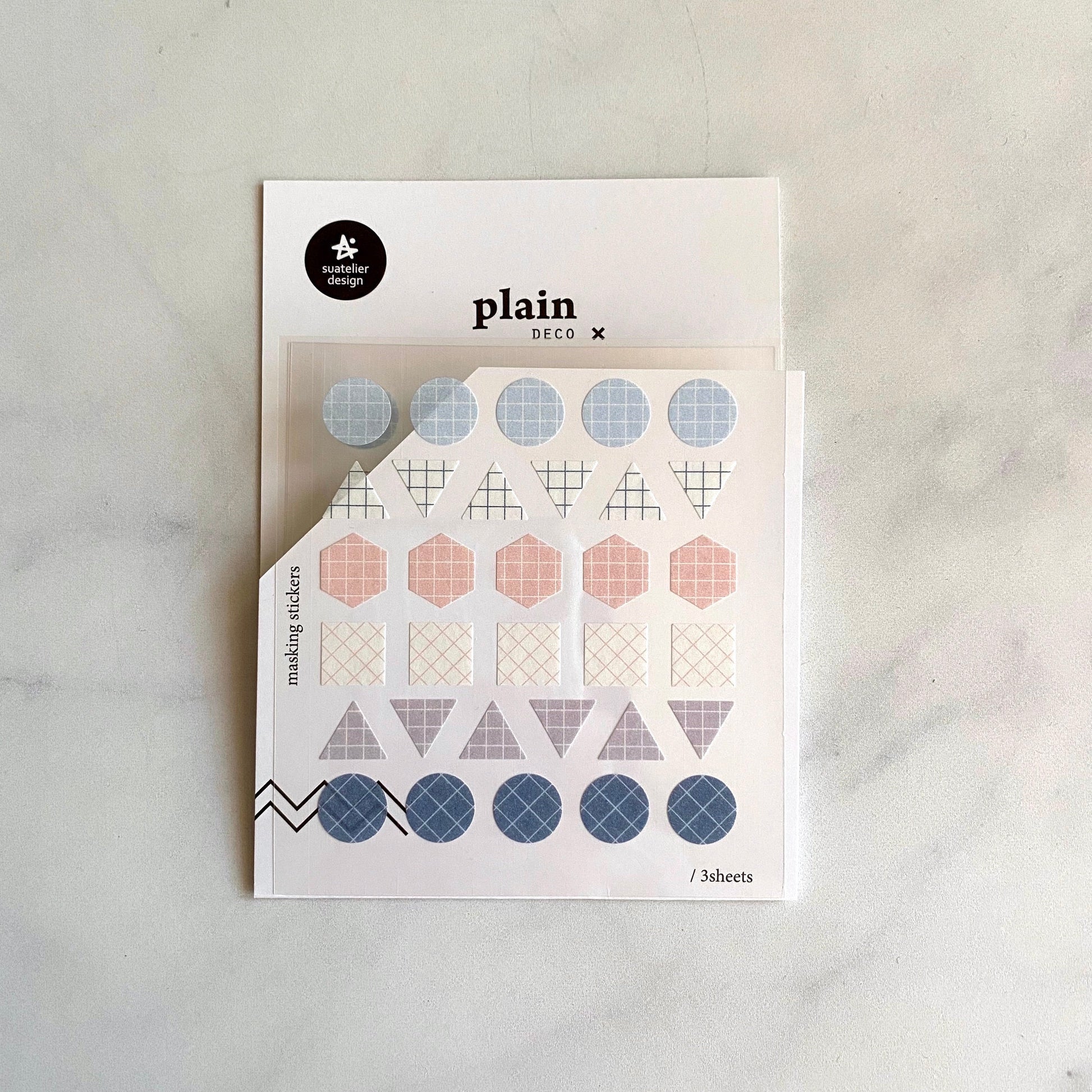 [Suatelier Stickers] plain.07 geometric